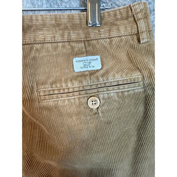 Vineyard Vines Mens Tan Corduroy Cotton Relaxed Fit Pants Size 36x30 - Picture 3 of 7